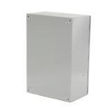 Gabinete Ventilado de Acero IP55 Uso en Exterior (400 x 600 x 250 mm) con Placa Trasera Interior Metálica y Compuerta Inferior Atornillable. Incluye Ventilador, Ventilas, filtros, Chapas y Llave T.