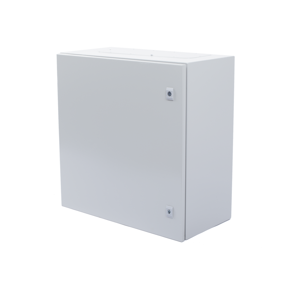 Gabinete de Acero IP66 Uso en Intemperie (600 x 600 x 300 mm) con Placa Trasera Interior Metálica y Compuerta Inferior Atornillable (Incluye Chapa y Llave T). - Image 7