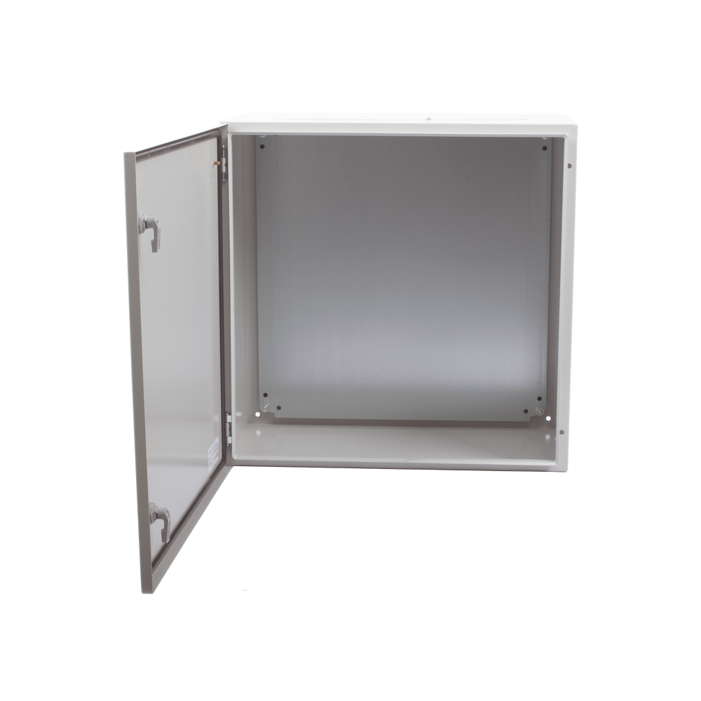 Gabinete de Acero IP66 Uso en Intemperie (600 x 600 x 300 mm) con Placa Trasera Interior Metálica y Compuerta Inferior Atornillable (Incluye Chapa y Llave T). - Image 9