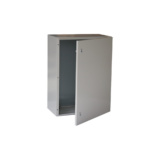 Gabinete de Acero IP66 Uso en Intemperie (600 x 800 x 300 mm) con Placa Trasera Interior Metálica y Compuerta Inferior Atornillable (Incluye Chapa y Llave T).
