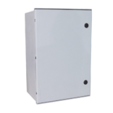 Gabinete de Poliéster IP65 Uso en Intemperie (600 x 800 x 300 mm) con Placa Trasera Interior de Plástico (Incluye Chapa y Llave).