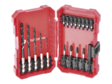 Juego de 18 Puntas y Brocas para Taladro, con Entrada Hexagonal de 1/4", Incluye Estuche.