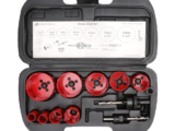 Juego de 13 Brocas Sierra Bimetálica con Adaptadores y Estuche. (3/4", 7/8", 1-1/8", 1-3/8",  1-1/2", 1-3/4", 2", 2-1/4", 2-1/2")