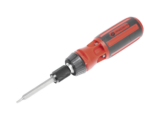 Desarmador 6 en 1 con Mango de Agarre Plástico (Torx #10 y #20, Hexagonal #5, PH0, PH2, Plana #5)