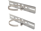 Montaje de Metal Galvanizado para Poste Universal para Gabinetes de Ancho Hasta 30 cm.
