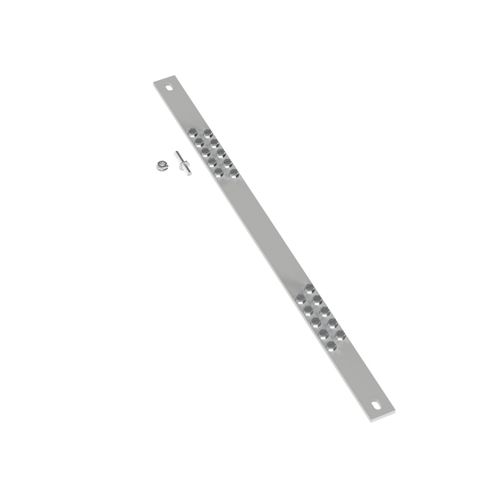 Barra de Conexión a Tierra, Para Rack de 19", Con 20 Orificios Para Conexión Rápida de Equipos, Incluye 20 Tornillos # 12-24 x 1/2" Instalados - Image 2