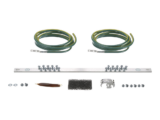 Kit de Puesta a Tierra con dos Jumpers 6 AWG y Barra de Conexiones de 20 Orificios, para Rack de 19in