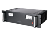 Fuente de poder  13.8Vcc, 35A, lineal regulada con circuito cargador de baterías, para instalación en rack