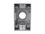 Caja Condulet FS de 1" (25.4 mm ) con tres bocas una arriba y una atrás a prueba de intemperie.