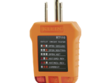 Probador de Tomacorrientes Estándar, con Secuencia de Luces para Indicar un Cableado Correcto/Incorrecto.