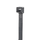 Cincho de Nylon 6.6 StrongHold™, 160mm largo x 2.5mm ancho, Color Negro, Exterior Resistente a Rayos UV, Paquete de 100pz
