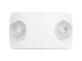 Luz de Emergencia Dual LED ultra compacta/150 lúmenes/Luz fría/Batería de Respaldo Incluida/Botón de test.
