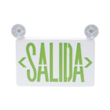 Letrero de Emergencia LED DUAL de SALIDA con Luz de Emergencia/Montaje Universal (pared, lateral o Techo)/Batería de Respaldo Incluida