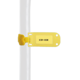 Paquete de 25 Marcadores de Identificación Autolaminados, de 33.3 x 76.2 mm, Uso Interior/Exterior, Color Amarillo