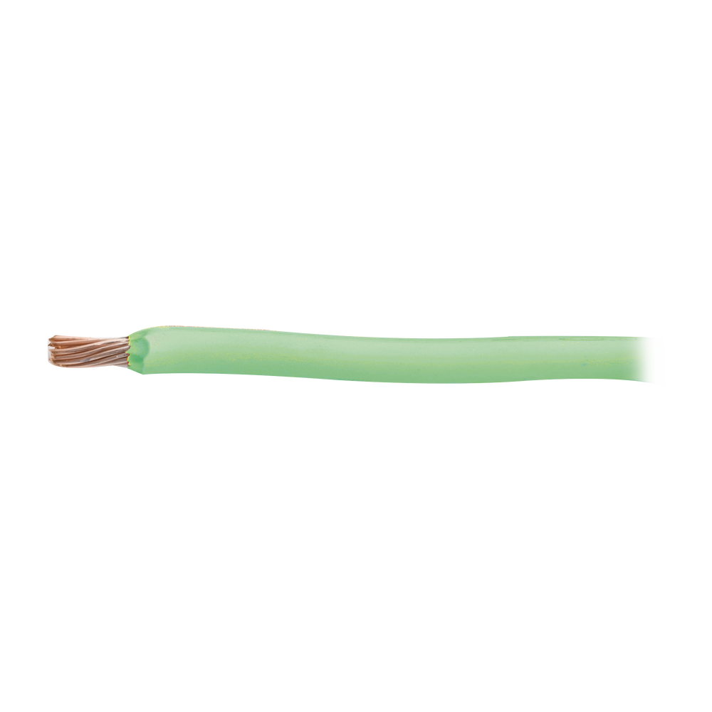 (SLY303) Cable 8 awg color verde,Conductor de cobre suave cableado. Aislamiento de PVC, autoextinguible. (Venta por Metro)