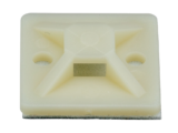 Montaje-Sujetador Adhesivo STRONGHOLD de 4 Vías de 3/4" x 3/4" x 1/4", Color Natural,  Nylon 6.6 Retardante de Llamas V-2, Paquete de 100pz