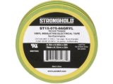 Cinta Eléctrica STRONGHOLD para Aislar, de PVC, Uso Construcción General en Tierras Físicas, Grosor de 0.13 mm (5 mil), Ancho de 19.05 mm, y 20.12 m de Largo, Color Amarillo/Verde.