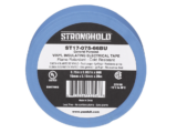 Cinta Eléctrica STRONGHOLD para Aislar, de PVC, Uso General Reparación y Mantenimiento, Grosor de 0.18mm (7 mil), Ancho de 19mm, y 20.12m de Largo, Color Azul