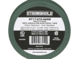 Cinta Eléctrica STRONGHOLD para Aislar, de PVC, Uso General Reparación y Mantenimiento, Grosor de 0.18mm (7 mil), Ancho de 19mm, y 20.12m de Largo, Color Verde