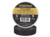 Cinta Eléctrica STRONGHOLD para Aislar, de PVC, Uso Profesional en Construcción Eléctrica, Grosor 0.18mm (7 mil), Ancho 19mm, y 20m Largo, Color Negro.