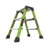 Escalera Plegable 2 Peldaños de Fibra de Vidrio / Tamaño 66 cm ( 2′ 2″).