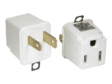 Adaptador clavija de aterrizado a polarizado 2 piezas ABS