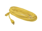 Extensión eléctrica de uso rudo aterrizada 10 metros / 127 V CA 10 A Máximo / Color Amarillo.