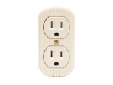 Contacto Dúplex 127 Vca, 15 A Max. Para Sobreponer (Sin perforar la superficie).