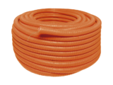 Manguera Poliducto Corrugado Flexible Naranja Reforzado de 1/2" x 100 m Para Instalaciones Eléctricas /Polietileno Alta Densidad HDPE/ Sin guía /Resistente a Intemperie.