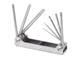 Juego de 8 llaves hexagonales Torx® tipo navaja, estuche metálico.