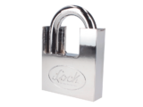 Candado de acero con Guarda Anti Palanca/ Acabado en Cromo Satinado / Doble Cerrojo / Medida 70 mm/ Nivel de seguridad 7/ 4 Llaves Abloy.