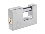 Candado para Cortina Metálica / Medida 70 mm/ Acabado Cromo Satinado/ Nivel de Seguridad 6 / Llave Estándar.