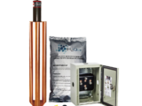 Kit de puesta a tierra de 100 Amperes con Electrodo, Filtro, Acoplador y Compuesto H2Ohm.