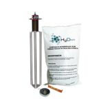 Kit Antivandalico de puesta a tierra de 45 A con Electrodo, Acoplador en Filtro y Compuesto H2Ohm.