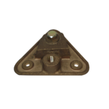 Base Triangular para Punta Pararrayo Maciza.