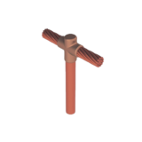 Molde para soldadura exotermica Tipo T, Tope de varilla 5/8 in. a Cable de Paso 2/0 AWG