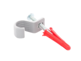 Kit de 8 grapas, 8 taquetes y 8 tornillos para sujetar conductores redondos o tubo en muro (para tubo de 1/2) (2104-07240)