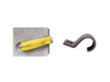 Kit de 20 grapas, 20 taquetes y 20 tornillos para sujetar conductores redondos o tubo en muro (2102-07240)