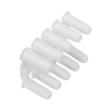 Taquete blanco 3/16″ para tornillo 8mm x 3/4″ (100pzs) (1101-01100)