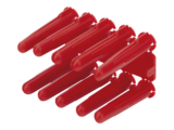 Taquete de 1/4  plástico paquete de 100 piezas para fijar objetos con tornillo en muros y techos de concreto o superficies sólidas, compatible con tornillo TH10X de 10 x 1 1/2"  (1103-03100)