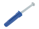Paquete de 6 taquetes azul 2" y 6 tornillos 12mm x 2" (1105-05002)