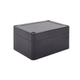 Gabinete Plástico Negro para Exterior (IP65) de 100 x 68 x 50 mm Cierre por Tornillos.