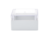 Gabinete Plástico para Exterior (IP65) de 160 x 160 x 90 mm Cierre por Tornillos Tapa Transparente.