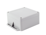 Gabinete Plástico Gris para Exterior (IP65) de 120 x 120 x 60 mm Cierre por Tornillos.