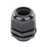 Conector Plástico Negro Tipo Glándula para Rosca NPT 1″