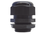 Conector Plástico Negro Tipo Glándula para Rosca NPT 1"