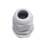 Conector Plástico Blanco Tipo Glándula para Rosca NPT 1/2″