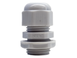 Conector Plástico Blanco Tipo Glándula para Rosca NPT 1/2"