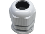 Conector Plástico Blanco Tipo Glándula para Rosca NPT 3/4"