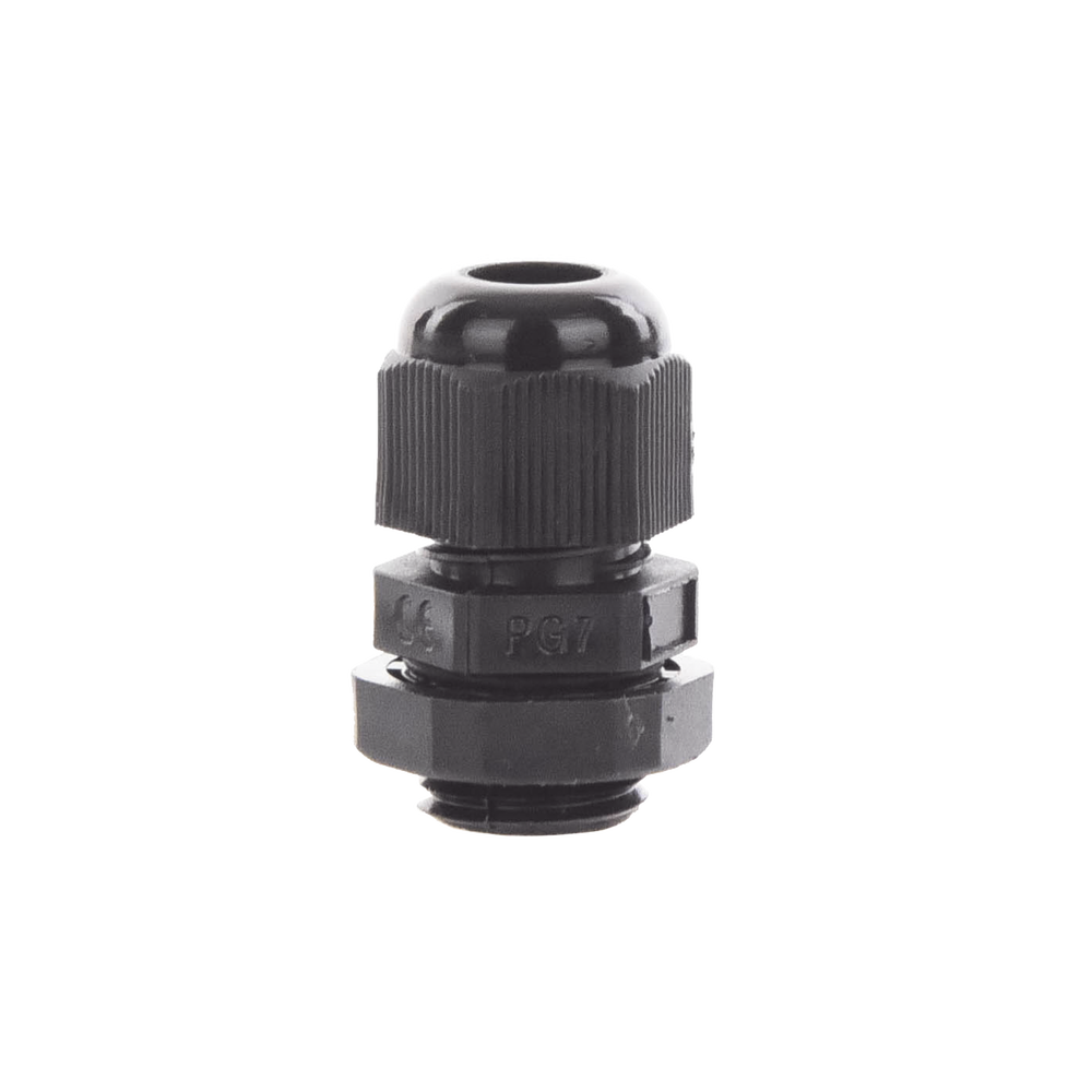 Conector Plástico Negro Tipo Glándula para Cable de 3.5 a 6 mm de Diámetro. - Image 2